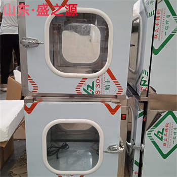 吉林大把手雙開(kāi)門304不銹鋼電子互鎖傳遞窗